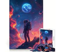 Puzzle da 1000 pezzi "Astronauta nello spazio" per adulti, stimola la logica e il divertimento, si assembla in modo sicuro ed è un'ottima idea regalo (38x52cm)