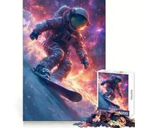 Puzzle da 1000 pezzi "Astronauta nello spazio, surfista" per adolescenti, per lo sviluppo cerebrale, un'attività rilassante, un gioco di squadra e una sorpresa festiva (50x75cm)