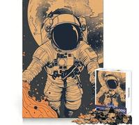 Puzzle da 1000 pezzi "Astronauta Ostacolo" Stimola la mente, rilassante e divertente, con bordi lisci, ideale come regalo (38x26cm)