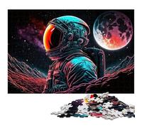 Puzzle da 1000 pezzi "Astronauta", puzzle difficile per adulti e adolescenti, serata di giochi in famiglia, idea regalo stimolante per il cervello, 26X38CM/10,23x14,96 pollici.