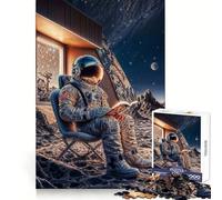 Puzzle da 1000 pezzi "Astronauta su Marte" per amanti dei libri,ideale per adolescenti Un'esperienza stimolante che favorisce il pensiero creativo e la consapevolezza Un puzzle unico,con incastri