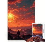 Puzzle da 1000 pezzi "Astronauta su un pianeta soleggiato" stimola la mente, rilassante e divertente, con bordi lisci Regalo perfetto (50x75cm)