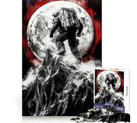 Puzzle da 1000 pezzi "Astronauta sulla montagna lunare" per ragazzi, un gioco stimolante per il tempo libero, ideale come regalo festivo (38x52cm)