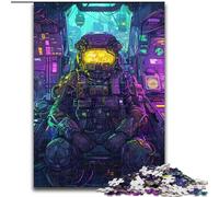 Puzzle da 1000 pezzi "Astronauti da sogno" in legno, attività divertente per la casa, 50x75cm, decorazione fai da te, regalo per le vacanze che stimola il cervello