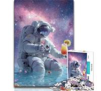 Puzzle da 1000 pezzi "Astronauti nello spazio" per adulti, regalo di compleanno, giocattolo educativo intellettuale decomprimente, regali, arte murale 50x75cm