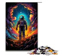 Puzzle da 1000 pezzi "Astronauti nell'universo misterioso" per adulti adatto a coppie e adolescenti dai 14 anni in su 75x50 cm.