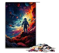 Puzzle da 1000 pezzi "Astronauti nell'universo misterioso" per adulti ideale come regalo. Adatto a ragazzi dai 14 anni in su 75x50 cm.