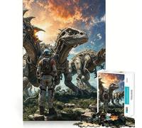 Puzzle da 1000 pezzi Astronauti tra i dinosauri Gioco di logica e creatività momenti di relax e compleanno (38x52cm)