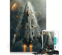 Puzzle da 1000 pezzi "Astronave in volo" per ragazzi, ideale per il recupero della memoria, il relax e il divertimento, con dettagli nitidi e perfetti come regalo stagionale 38x52cm