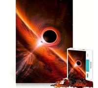 Puzzle da 1000 pezzi "Astronave vicino a un buco nero" per adolescenti, giocattolo intelligente per momenti di condivisione, taglio preciso, pezzo da collezione 50x75cm