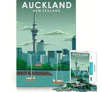 Puzzle da 1000 pezzi Auckland Nuova Zelanda Arte Accurato Divertimento di gruppo Gioco cognitivo Divertimento a tempo lento Gioco artistico di compleanno (38x26cm)