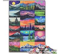 Puzzle da 1000 pezzi Aurora Collage Jigsaw Puzzle da 1000 pezzi per adulti, idea regalo per le feste, opera d'arte umoristica, opera d'arte dettagliata (dimensioni 50x75cm)
