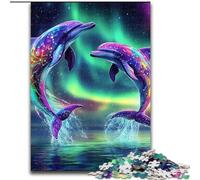 Puzzle da 1000 pezzi Aurora Dolphin per adulti, perfetto regalo di Natale e Capodanno, regalo per le feste (dimensioni 50x75cm)