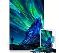 Puzzle da 1000 pezzi Aurora Natura Taglio preciso Arte Rompicapo Regalo Divertimento Tempo libero Decorazione da parete Natale (38x26cm)