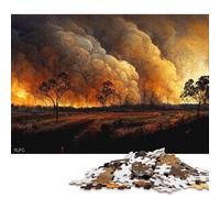 Puzzle da 1000 pezzi Australian Bushfire II Puzzle quadrati creativi in legno per adulti Regali di Natale 1000 pezzi (75x50 cm)