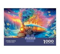 Puzzle da 1000 pezzi Autumn Leaf World, astronave nella nebulosa cosmica, gioco educativo per adulti, decorazione per la casa, regali di compleanno difficili e stimolanti, 52x38 cm/1000 pezzi