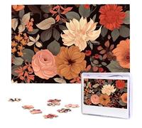 Puzzle da 1000 pezzi - Autunno Bellissimi puzzle floreali per adulti impegnativi puzzle immagine personalizzata puzzle in legno puzzle 75 x 50 cm