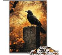 Puzzle da 1000 pezzi "Autunno Corvi", per bambini dai 14 anni in su, giochi divertenti, attività divertenti a casa, regali di compleanno, regali da viaggio (26x38cm)