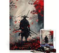 Puzzle da 1000 pezzi "Autunno Samurai" per adolescenti, gioco di intelletto, relax mentale, taglio di qualità, regalo per le vacanze (38x52cm)