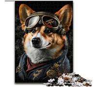 Puzzle da 1000 pezzi Aviator Corgi, per giochi educativi, giocattoli, regali di compleanno, decorazioni murali (26x38cm)
