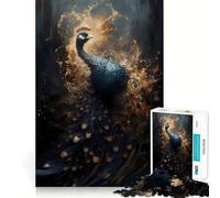Puzzle da 1000 pezzi "Avventura Mitica del Pavone" per ragazzi, ideale per migliorare la memoria, senza stress, con design e assemblaggio rilassanti, un regalo speciale (38x52cm)
