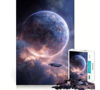Puzzle da 1000 pezzi "Avventura spaziale" per adulti e ragazzi, gioco di logica, rilassante, taglio preciso, regalo di Natale 38x52cm