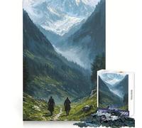 Puzzle da 1000 pezzi "Avventura sul sentiero di montagna" per adulti, gioco di logica e rilassamento, bordi affilati, regalo di alta qualità (50x75cm)