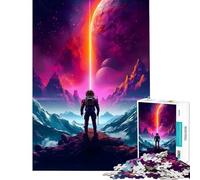 Puzzle da 1000 pezzi "Avventure astronautiche" gioco per famiglie sfida per l'intelligenza giocattolo avvincente ottimo regalo per chi ama giocare e migliora la memoria (dimensioni 38x26cm)
