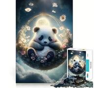 Puzzle da 1000 pezzi Baby Panda Clean Fit Decor Gioco di logica Regalo Gioco rilassante Regalo di compleanno artistico (38x52cm)