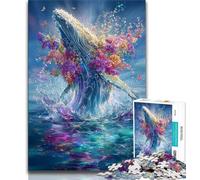 Puzzle da 1000 pezzi "Balena magica" per adulti, gioco per famiglie, antistress, sfida difficile, collezione di artisti, belle arti (38x26cm)