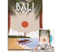 Puzzle da 1000 pezzi Bali, sfida difficile antistress Ogni pezzo è unico Gioco divertente e stimolante per tutta la famiglia (38x26cm)