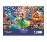 Puzzle da 1000 pezzi "Balletto a farfalla", "Casetta nella foresta magica", per adulti, gioco educativo, decorazione per la casa, sfida ad alta difficoltà, regali di compleanno, 38x26 cm/1000 pezzi