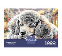 Puzzle da 1000 pezzi "Barboncino in città" Puzzle da 1000 pezzi "Barboncino nella foresta magica" per adulti Gioco educativo Bellissima decorazioneSfida 52x38 cm