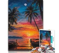 Puzzle da 1000 pezzi Barche sulla costa Dipinto a olio Puzzle per adulti 1000 pezzi Giocattoli Giochi educativi Antistress Collezione di artisti Belle arti (50x75cm)