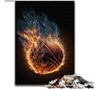 Puzzle da 1000 pezzi "Basket con fuoco" per adolescenti, interessante strumento per ridurre lo stress e interagire con i genitori (50x75cm)