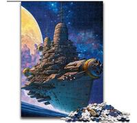 Puzzle da 1000 pezzi "Battaglia navale spaziale" Puzzle impossibile per adulti, dimensioni 26x38cm, per feste, compleanni e serate di giochi in famiglia