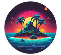 Puzzle da 1000 pezzi "Beach Island" per adulti, puzzle per adulti, attività divertenti da fare a casa, regalo di compleanno, regali da viaggio, 67,5x67,5 cm