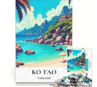 Puzzle da 1000 pezzi Beaches in Ko Tao | 38x26cm Difficile Duro Interessante riduzione dello stress Impegnativo Gioco Regali