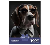 Puzzle Da 1000 Pezzi Beagle Mafia Boss Puzzle Per Adulti Gioco Rompicapo Migliora La Memoria Regali Unici Per Compleanno E Natale 70x50cm/1000pcs