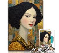 Puzzle da 1000 pezzi "Beautiful Girl" per adulti e adolescenti, aiuta il cervello a esercitare i giocattoli avvincenti per coltivare la pazienza, adatto alle coppie (38x26cm)