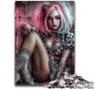 Puzzle da 1000 pezzi "Beautiful Girl" per adulti e adolescenti, giocattolo educativo ideale come regalo per tutta la famiglia (38x26cm)