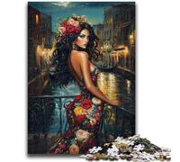 Puzzle da 1000 pezzi "Beautiful Girl" per adulti e adolescenti, gioco per famiglie, antistress, sfida difficile, regali di Babbo Natale segreto (50x75cm)