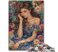 Puzzle da 1000 pezzi "Beautiful Girl" per adulti e adolescenti, per ammazzare il tempo durante le vacanze a casa Ogni pezzo è unico Gioco stimolante e divertente per tutta la famiglia (38x26cm)