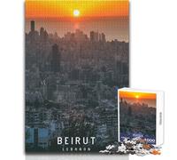 Puzzle da 1000 pezzi Beirut,giocattolo,gioco intellettuale,attività per la famiglia,regalo per compleanni,dimensioni 38x52cm