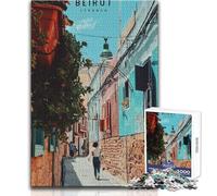Puzzle da 1000 pezzi Beirut,giocattolo,gioco intellettuale,attività per la famiglia,regalo per compleanni,dimensioni 38x26cm