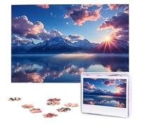 Puzzle da 1000 pezzi - Belle nuvole puzzle per adulti impegnativo puzzle immagine personalizzata puzzle in legno puzzle 75 x 50 cm