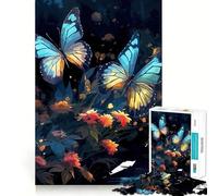 Puzzle da 1000 pezzi Bellissima farfalla,taglio preciso,divertente gioco di logica,divertimento per rilassarsi,decorazione natalizia per la casa (38x26cm)