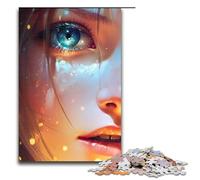 Puzzle da 1000 pezzi Bellissimo occhio luminoso per adulti puzzle in legno giochi per famiglie 75x50 cm