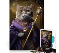 Puzzle da 1000 pezzi "Benedetto dal meme del gatto sacro",ritagli precisi,sfida intelligente e divertente,gioco di svago,regalo di Natale 38x52cm