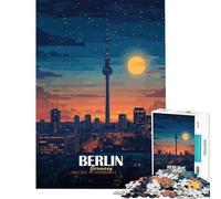 Puzzle da 1000 pezzi "Berlino Germania panorama notturno" - Un gioco avvincente per sviluppare la pazienza - Un'esperienza interattiva per tutta la famiglia - Un regalo divertente (Dimensioni 75x50cm)